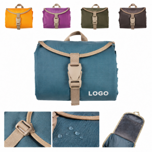 Compact Water-Resistant Outdoor Mat with Integrated Buckle Closure